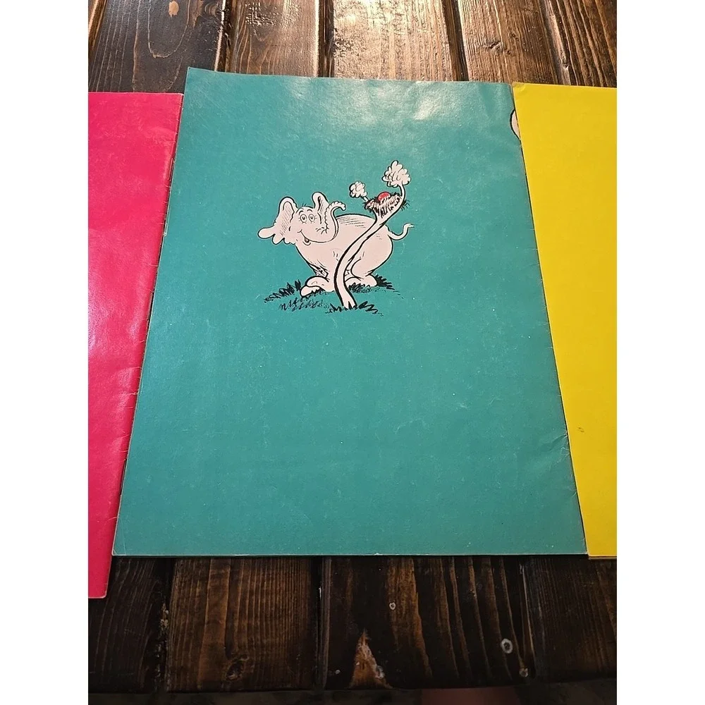 NOS 3 Vintage 1975 Dr Seuss Crest Procter Gamble Promo Paper Back Book